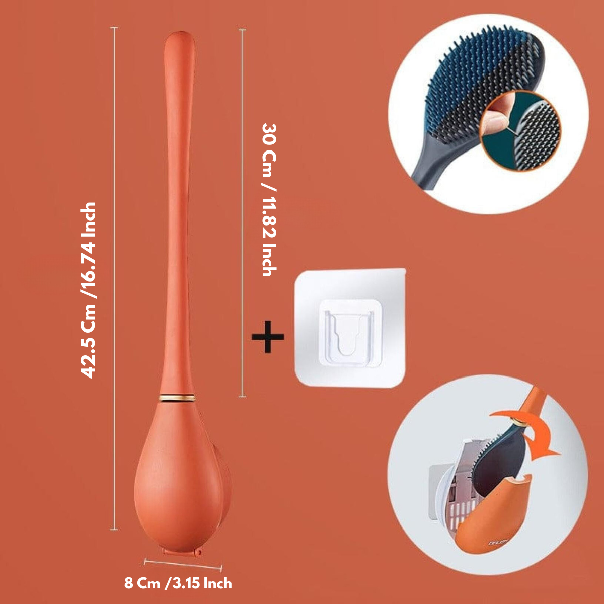 SmartBrush - Elegantní a hygienická silikonová toaletní štětka