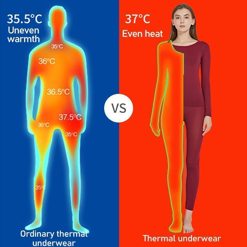 Sous-vêtement thermique élastique et sans couture : Confort et chaleur