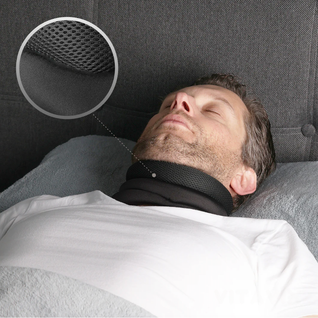 Suporte cervical para um sono sem roncos 