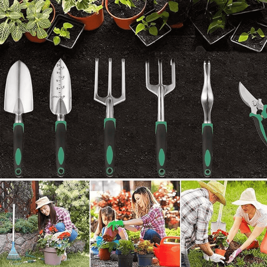 Kit completo de jardinería profesional - 11 herramientas